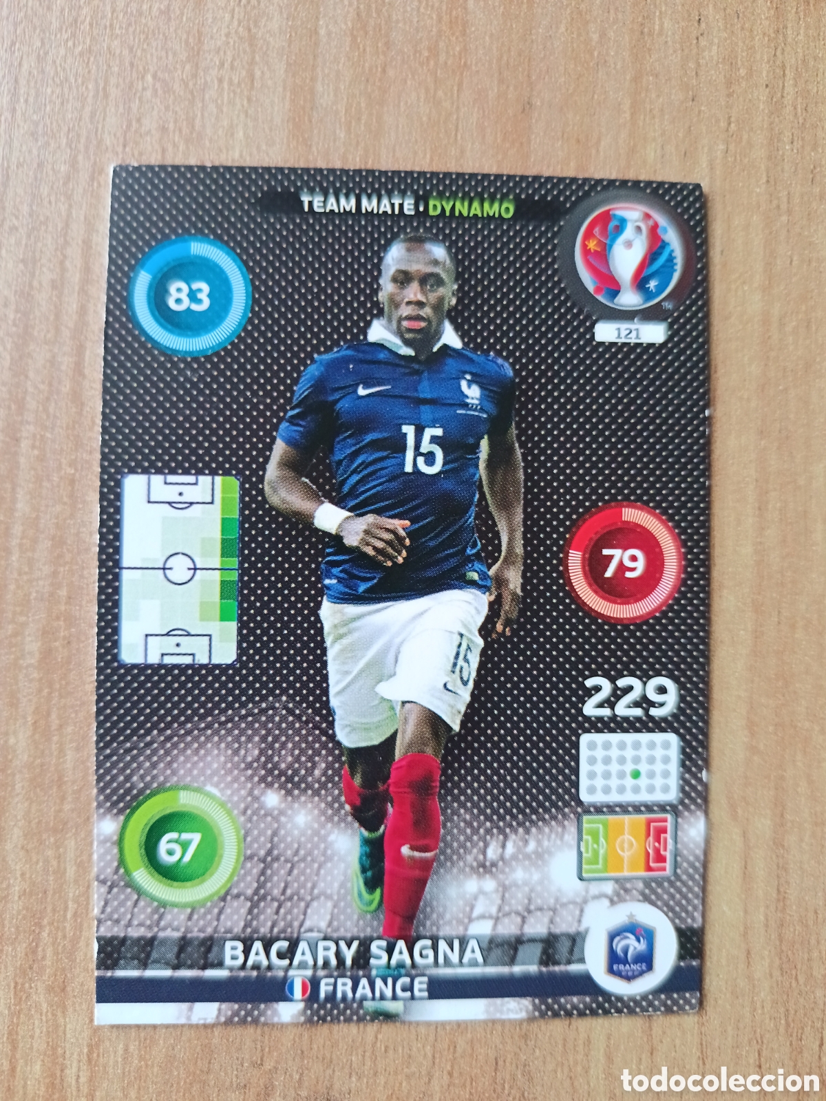 Cromos de f&uacute;tbol: 121 Bacary Panini Adrenalyn XL UEFA Euro 2016 Eurocopa 16