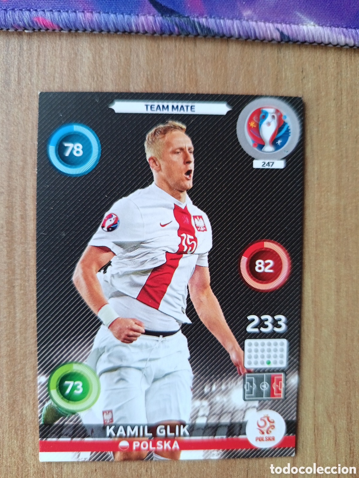 Cromos de f&uacute;tbol: 247 Kamil Panini Adrenalyn XL UEFA Euro 2016 Eurocopa 16