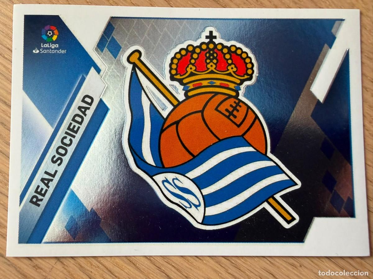 Fu&szlig;ball-Sticker: 31 ESCUDO REAL SOCIEDAD 19 20 2019 2020 LIGA SANTANDER COLECCIONES ESTE SIN PEGAR STICKER