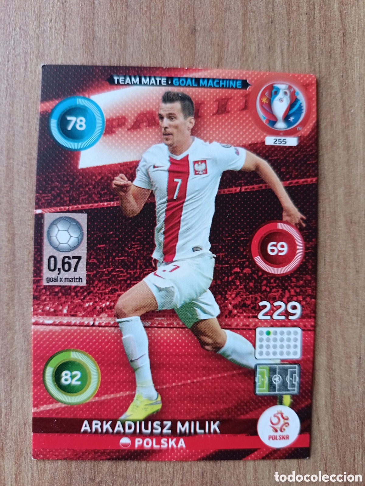 Fu&szlig;ball-Sticker: 255 Arkadiusz Panini Adrenalyn XL UEFA Euro 2016 Eurocopa 16