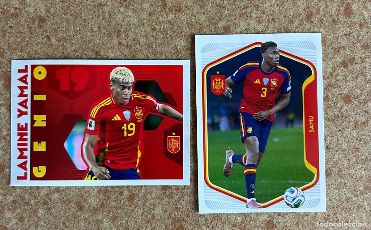 Fu&szlig;ball-Sticker: 2 CROMOS LAMINE YAMAL