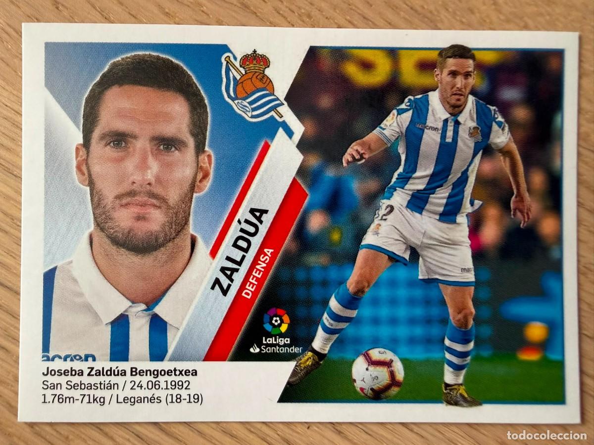 Fu&szlig;ball-Sticker: 3 ZALDUA REAL SOCIEDAD 19 20 2019 2020 LIGA SANTANDER COLECCIONES ESTE SIN PEGAR STICKER