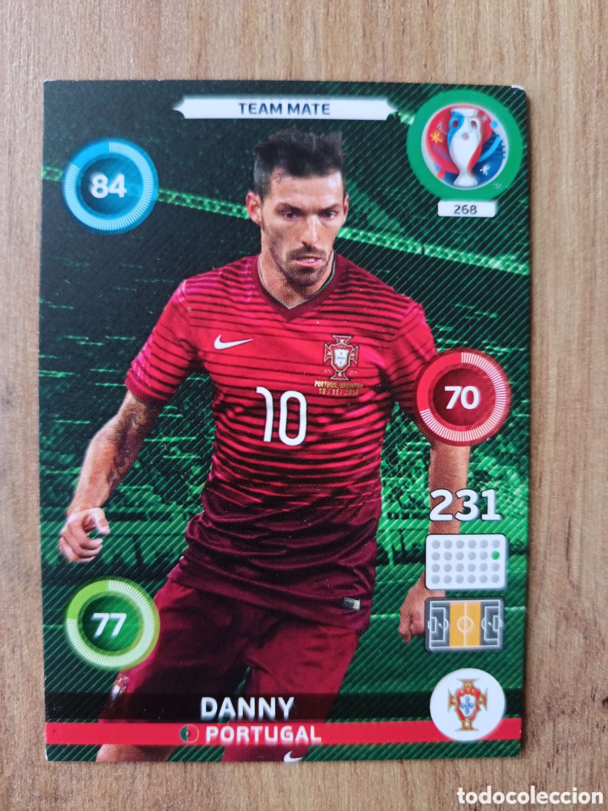 Football Stickers: 268 Danny Panini Adrenalyn XL UEFA Euro 2016 Eurocopa 16