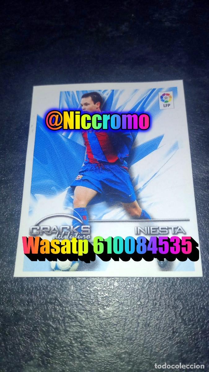 Cromos de f&uacute;tbol: iniesta barcelona 2002 2003 ROOKIE nuevo sin pegar SUPERLIGA ESTRELLAS 02 03 PANINI niccromo