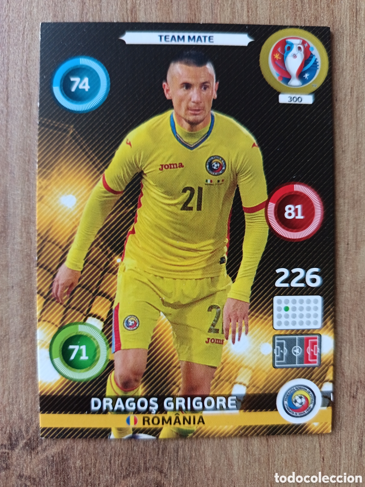 Figurine di Calcio: 300 Dragos Panini Adrenalyn XL UEFA Euro 2016 Eurocopa 16