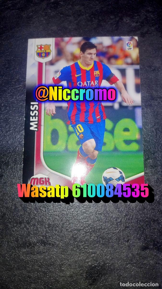 Figurine di Calcio: messi barcelona megacracks 2014 2015 tarjeta panini niccromo