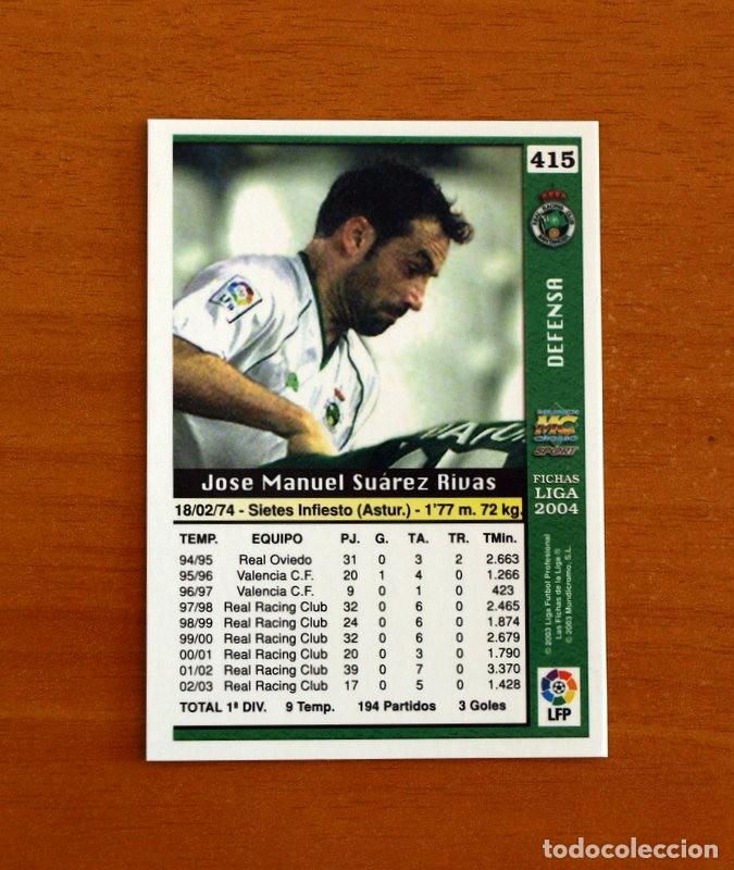 Figurine di Calcio: Racing de Santander -N&ordm; 415 Sietes -Las Fichas de la Liga Mundicromo 2003-2004-03-04