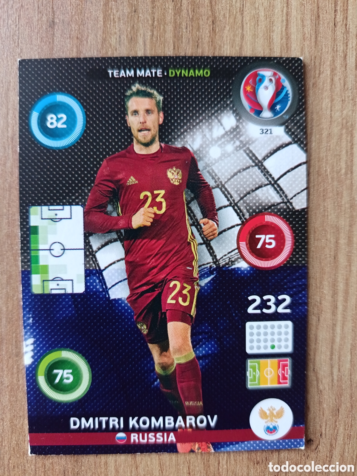 Figurine di Calcio: 321 Dmitri Panini Adrenalyn XL UEFA Euro 2016 Eurocopa 16