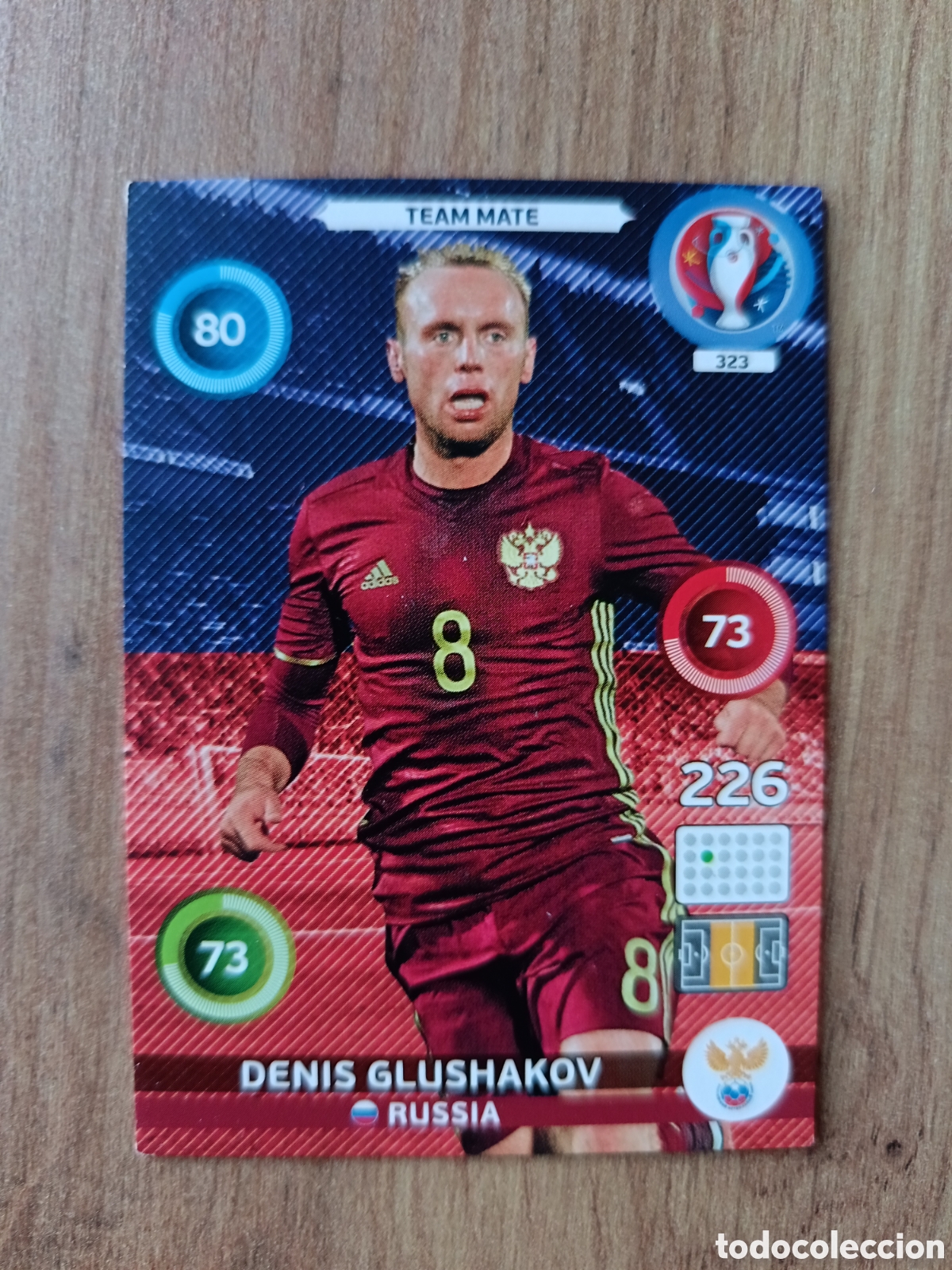 Fu&szlig;ball-Sticker: 323 Denis Panini Adrenalyn XL UEFA Euro 2016 Eurocopa 16