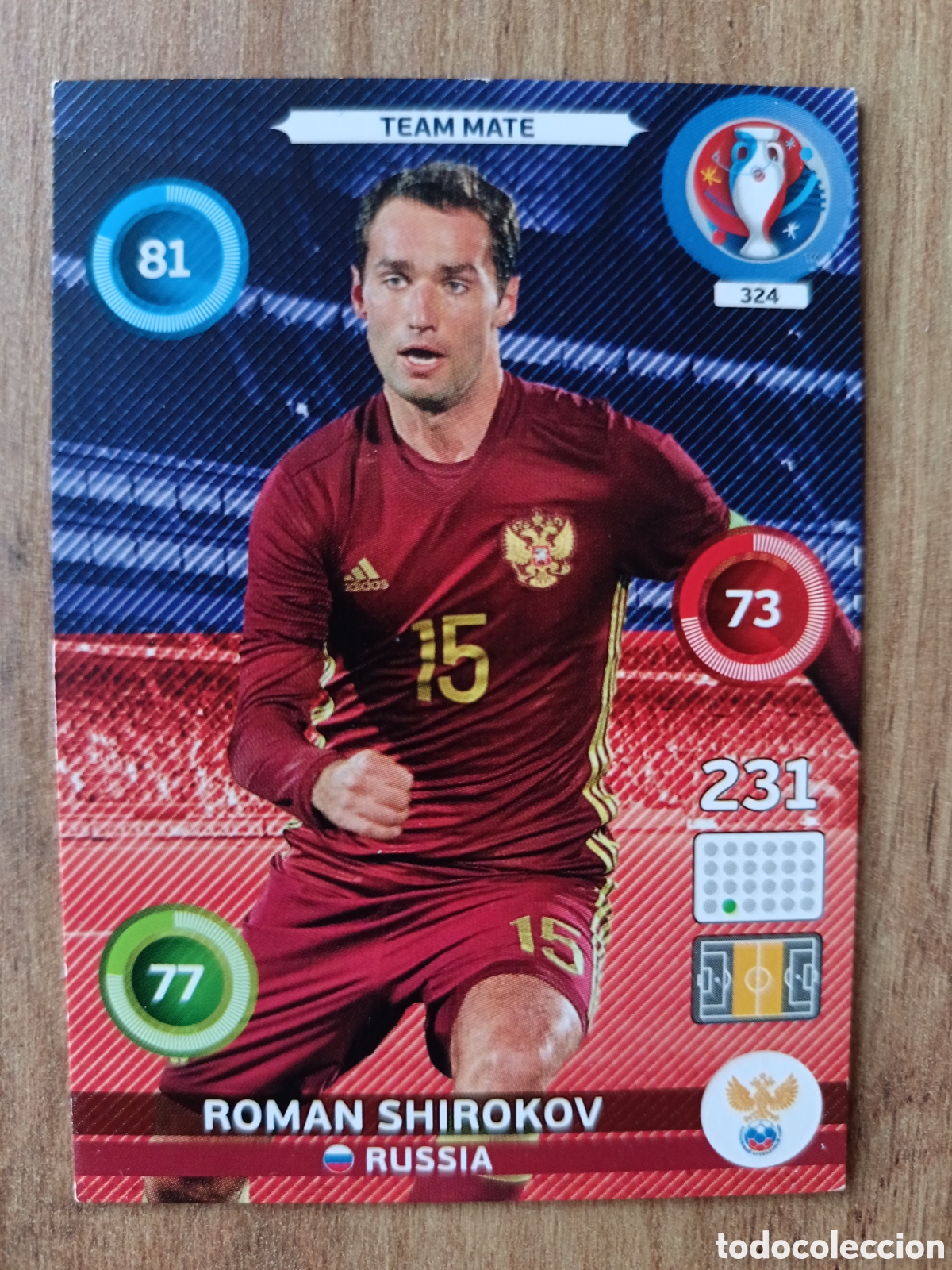 Football Stickers: 324 Rom&aacute;n Panini Adrenalyn XL UEFA Euro 2016 Eurocopa 16