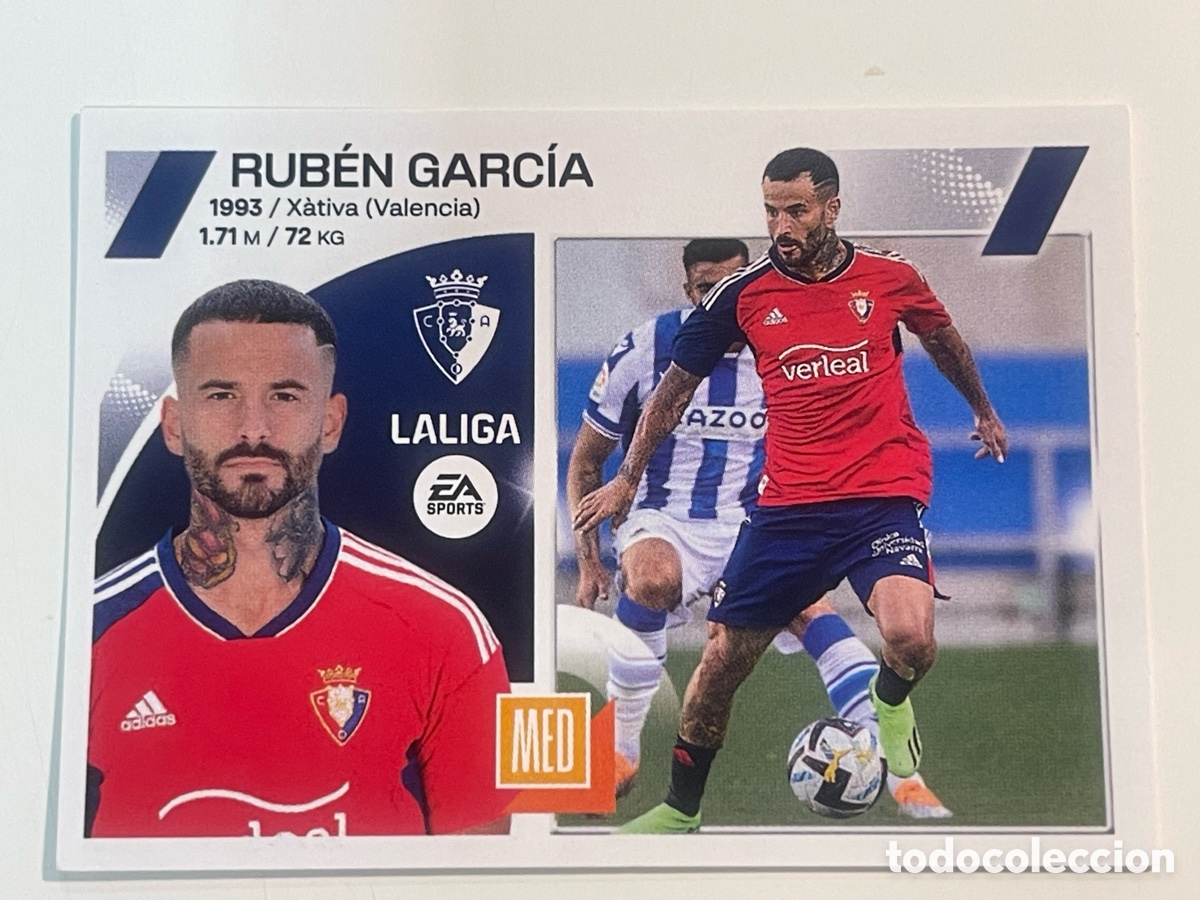 Football Stickers: Cromo &rdquo;RUB&Eacute;N GARC&Iacute;A&rdquo; CA OSASUNA colecci&oacute;n album de cromos LIGA 2023-24 Coleccciones Este Panini