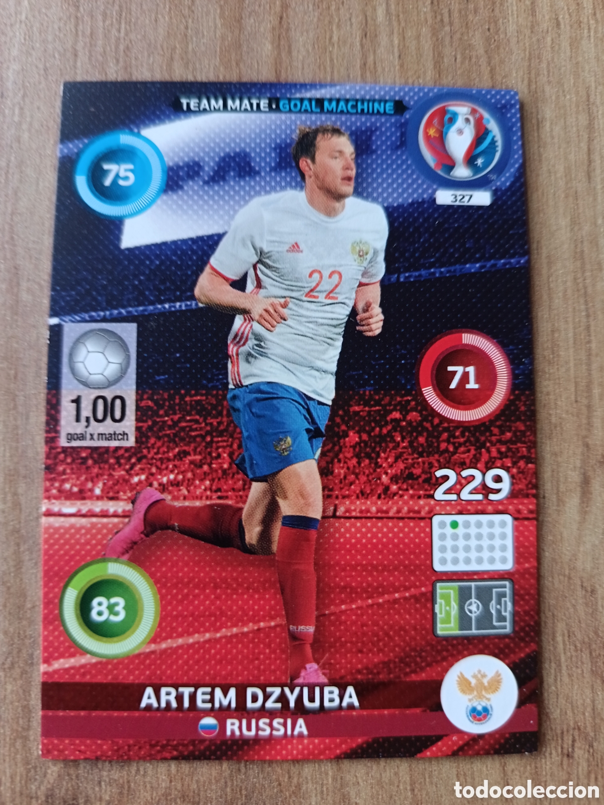 Football Stickers: 327 Artem Panini Adrenalyn XL UEFA Euro 2016 Eurocopa 16