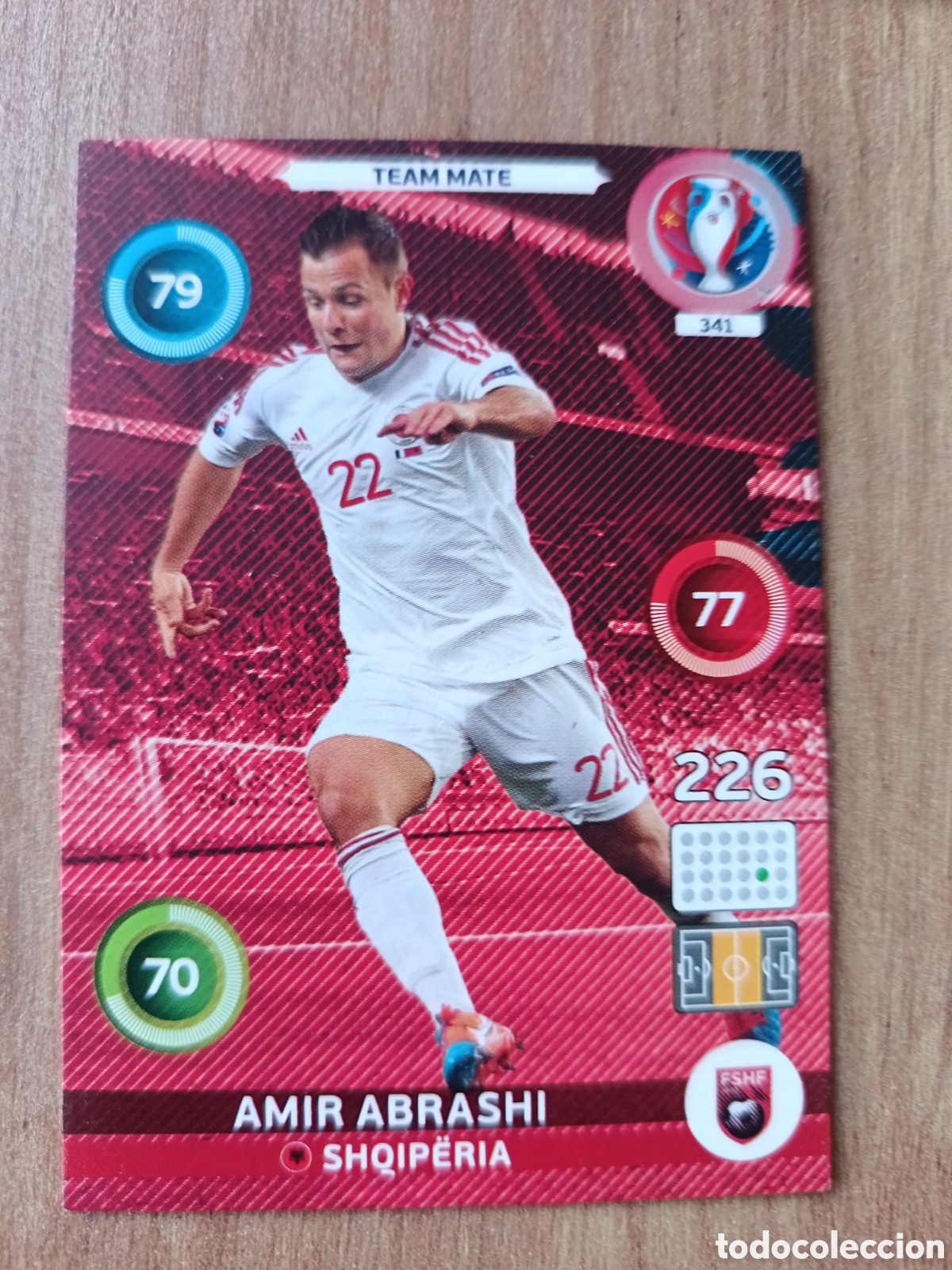 Cartes &agrave; collectionner de Football: 341 Amir Panini Adrenalyn XL UEFA Euro 2016 Eurocopa 16