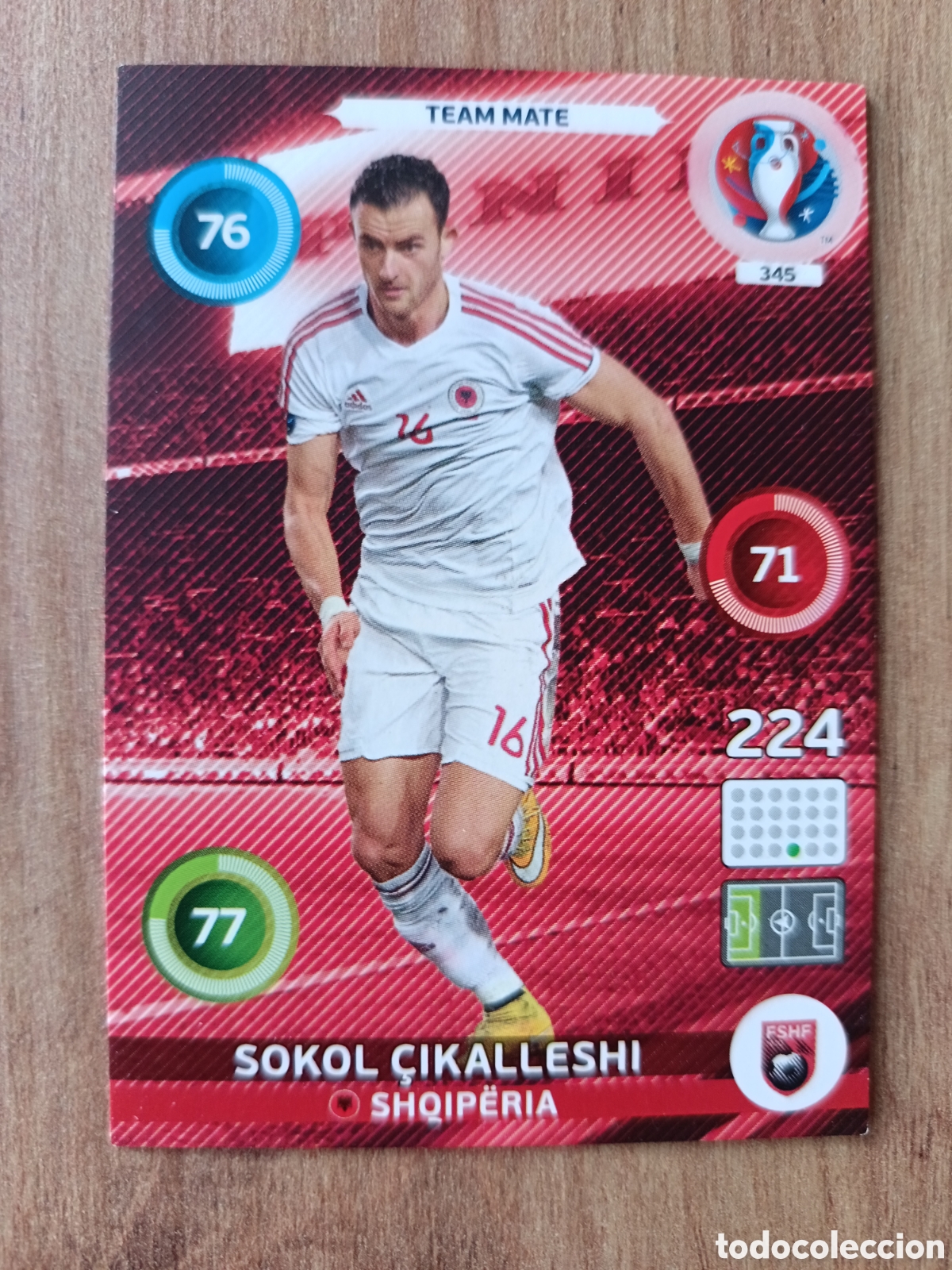 Cartes &agrave; collectionner de Football: 345 Sokol Panini Adrenalyn XL UEFA Euro 2016 Eurocopa 16