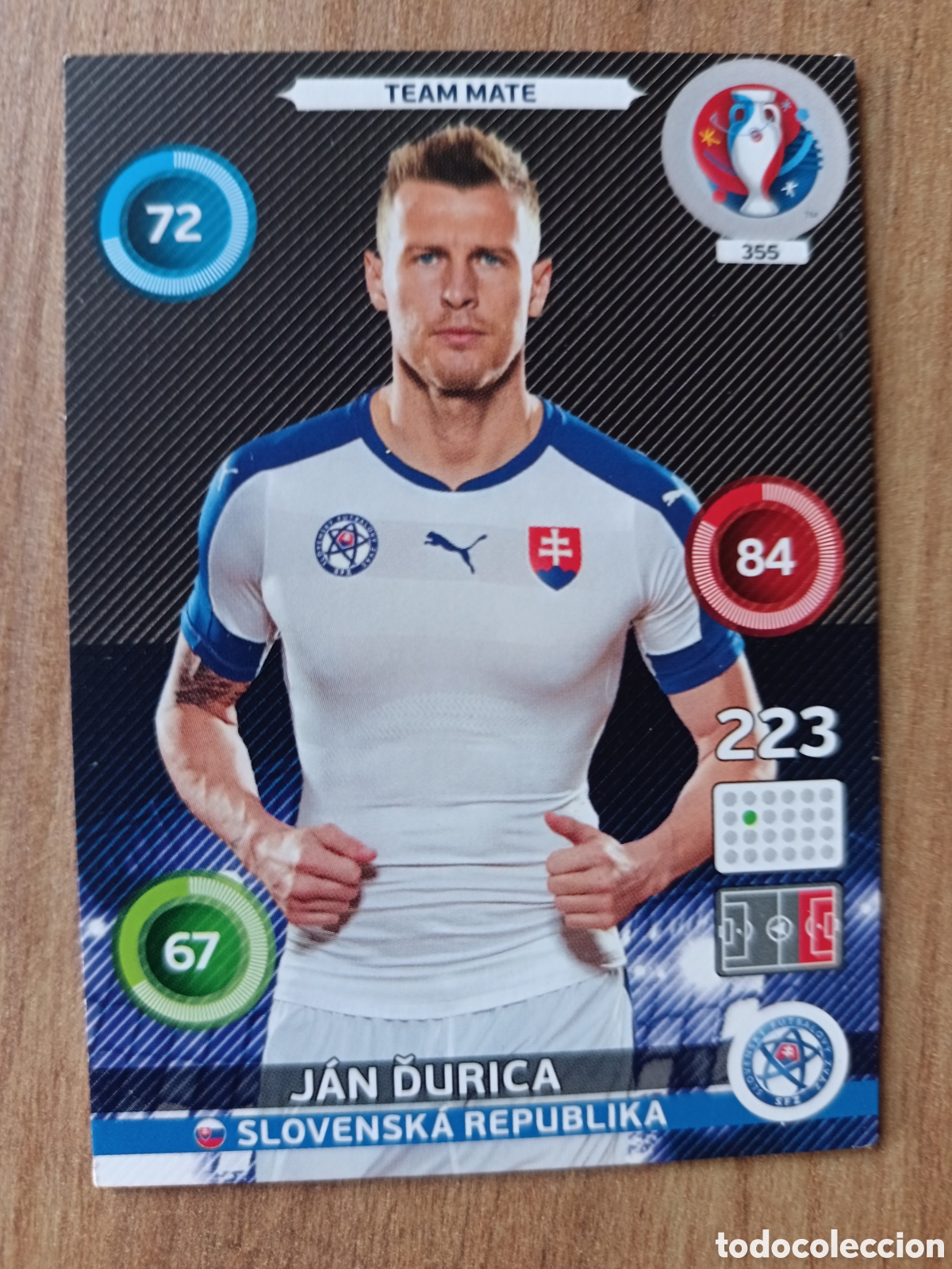 Figurine di Calcio: 355 Jan Panini Adrenalyn XL UEFA Euro 2016 Eurocopa 16