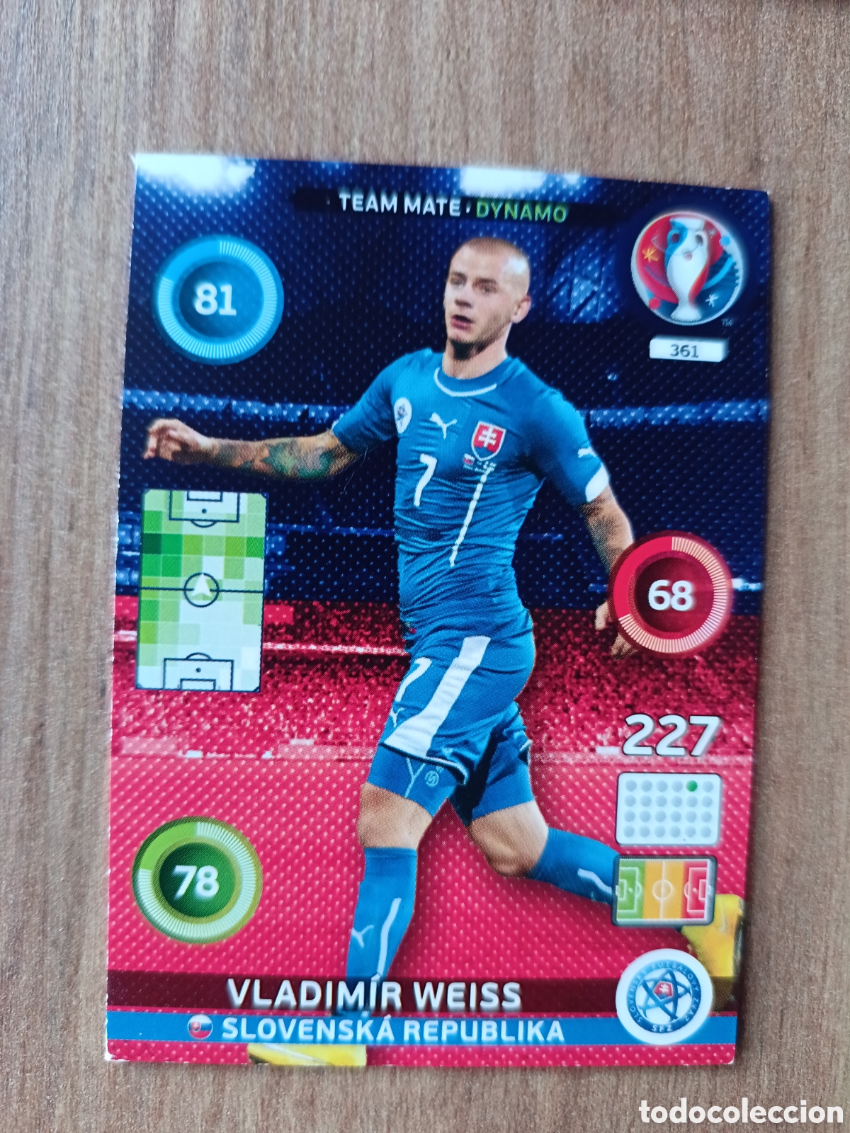 Football Stickers: 361 Vladimir Panini Adrenalyn XL UEFA Euro 2016 Eurocopa 16