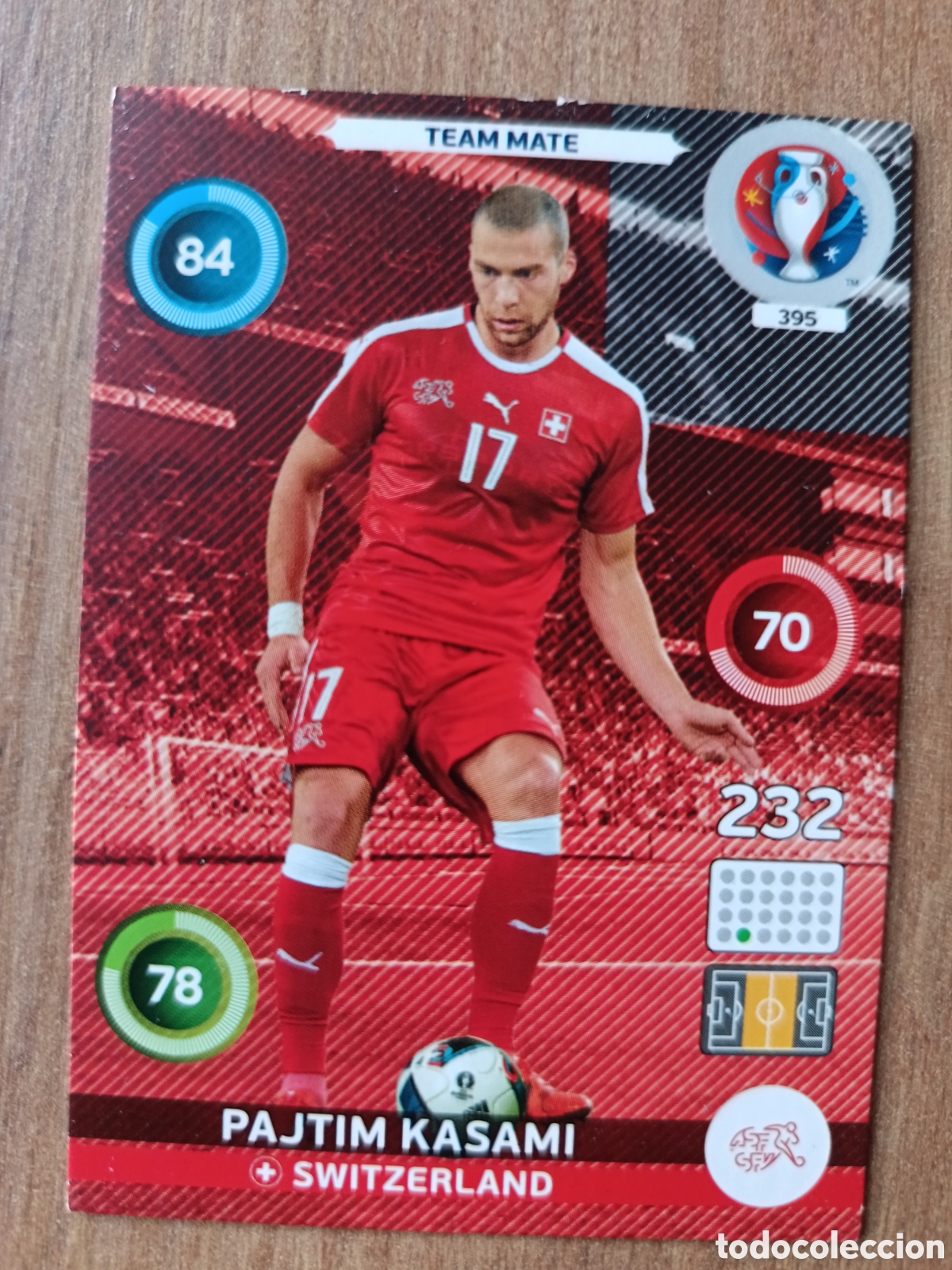 Cromos de f&uacute;tbol: 395 Pajtim Panini Adrenalyn XL UEFA Euro 2016 Eurocopa 16