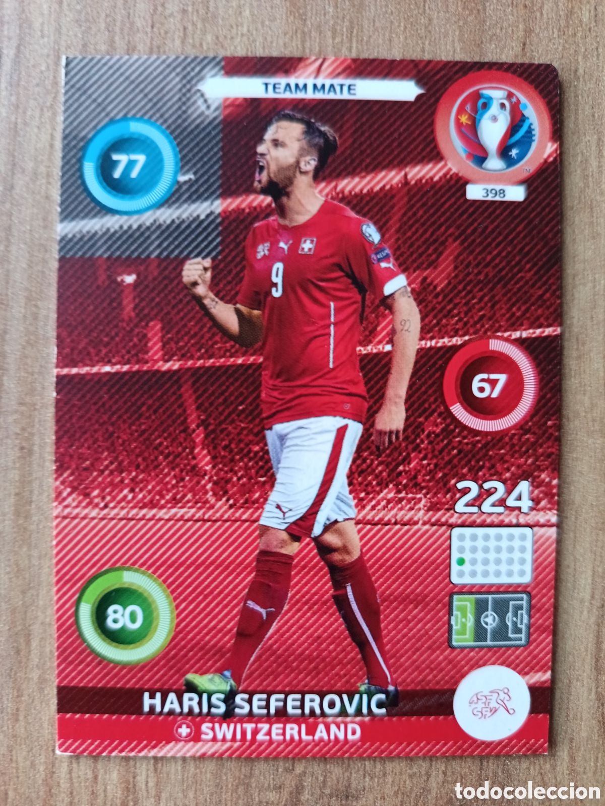 Fu&szlig;ball-Sticker: 398 Haris Panini Adrenalyn XL UEFA Euro 2016 Eurocopa 16