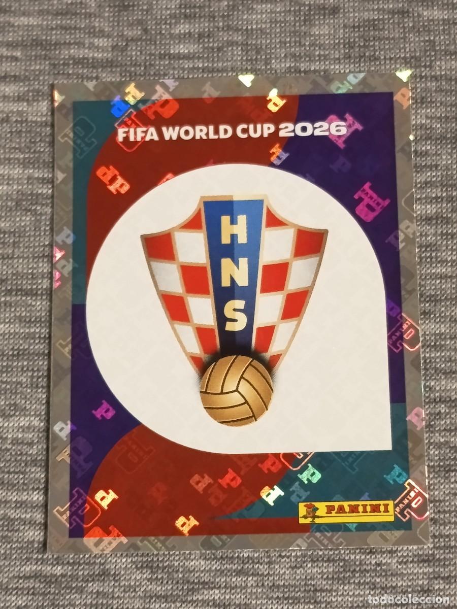 Cromos de f&uacute;tbol: ESCUDO CROACIA CRO 1 STICKER MUNDIAL 2026 PANINI FIFA WORLD CUP NUEVO