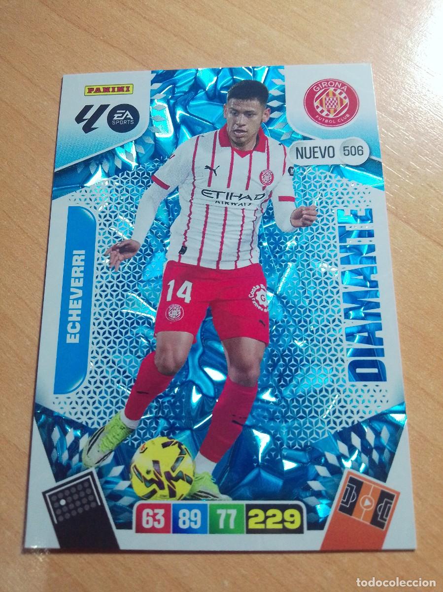 Cromos de f&uacute;tbol: 506 ECHEVERRI NUEVO DIAMANTE DEL GIRONA 25 26 ADRENALYN XL 2025 2026