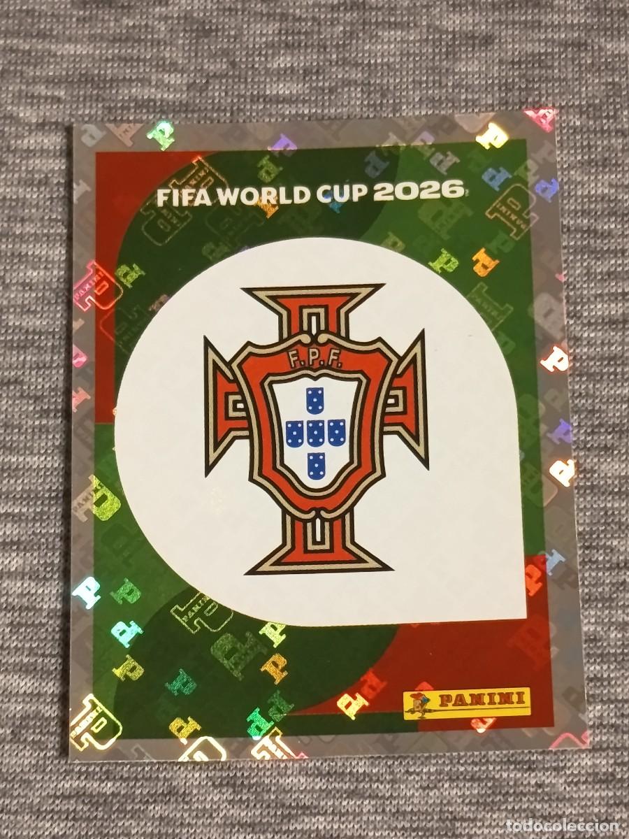 Cromos de f&uacute;tbol: ESCUDO PORTUGAL POR 1 STICKER MUNDIAL 2026 PANINI FIFA WORLD CUP NUEVO