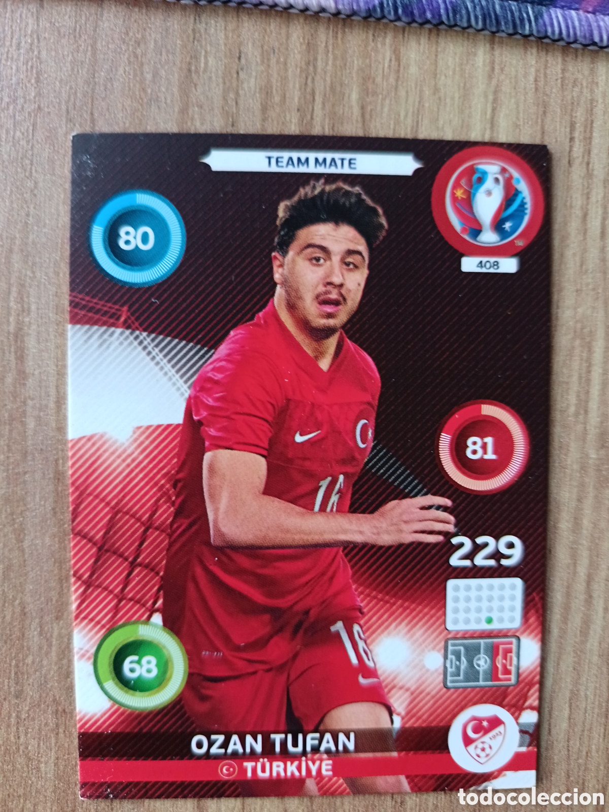 Cromos de f&uacute;tbol: 404 Ozan Panini Adrenalyn XL UEFA Euro 2016 Eurocopa 16