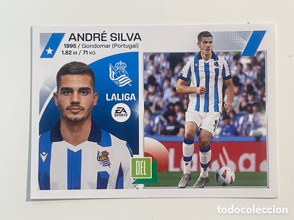 Figurine di Calcio: Cromo &rdquo;ANDR&Eacute; SILVA &rdquo; REAL SOCIEDAD colecci&oacute;n album de cromos LIGA 2023-24 Coleccciones Este Panini