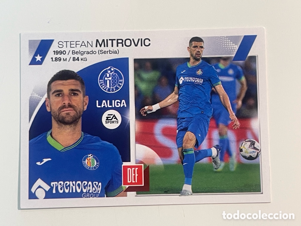 Cartes &agrave; collectionner de Football: Cromo &rdquo;STEFAN MITROVIC&rdquo; GETAFE FC colecci&oacute;n album de cromos LIGA 2023-24 Coleccciones Este Panini