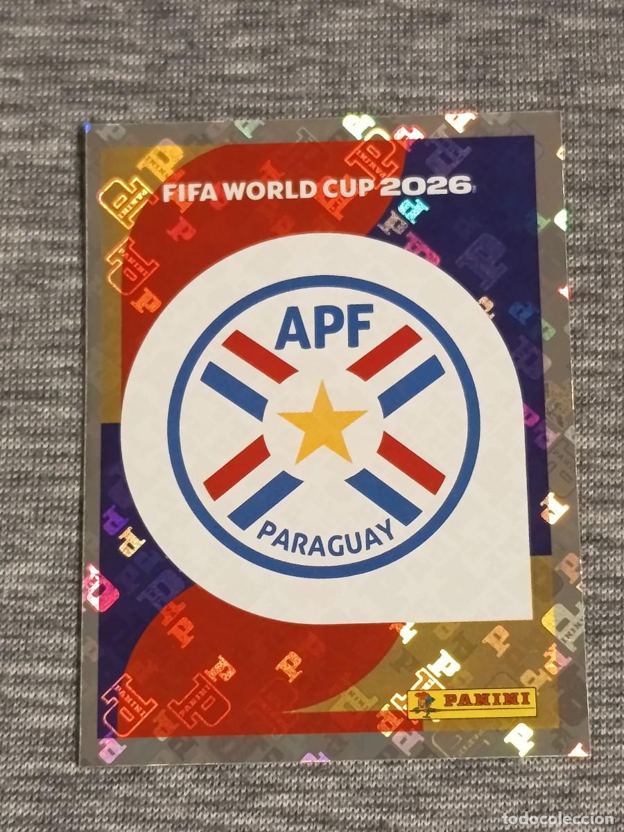 Cromos de f&uacute;tbol: ESCUDO PARAGUAY PAR 1 STICKER MUNDIAL 2026 PANINI FIFA WORLD CUP NUEVO