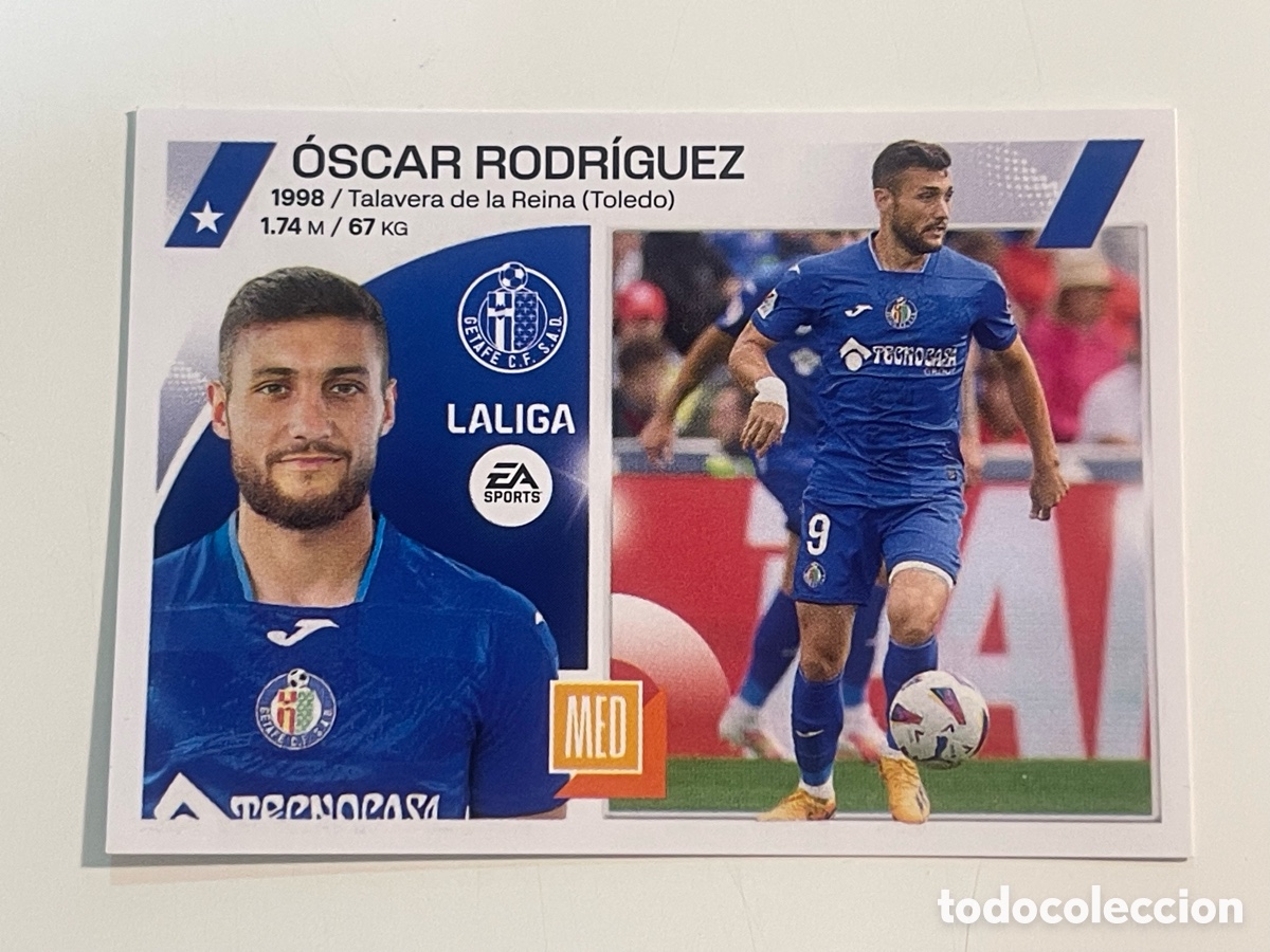 Cromos de f&uacute;tbol: Cromo &rdquo;&Oacute;SCAR RODR&Iacute;GUEZ&rdquo; GETAFE FC colecci&oacute;n album de cromos LIGA 2023-24 Coleccciones Este Panini