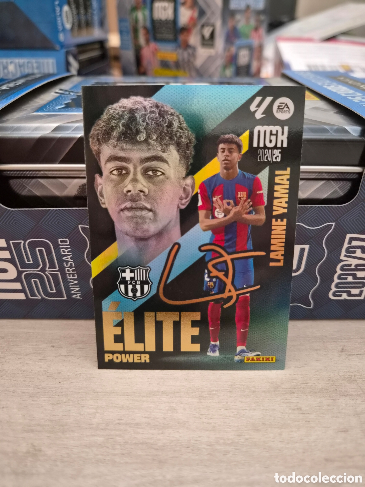 Cromos de f&uacute;tbol: P7 Elite Power Lamine Yamal Megacracks 24/25