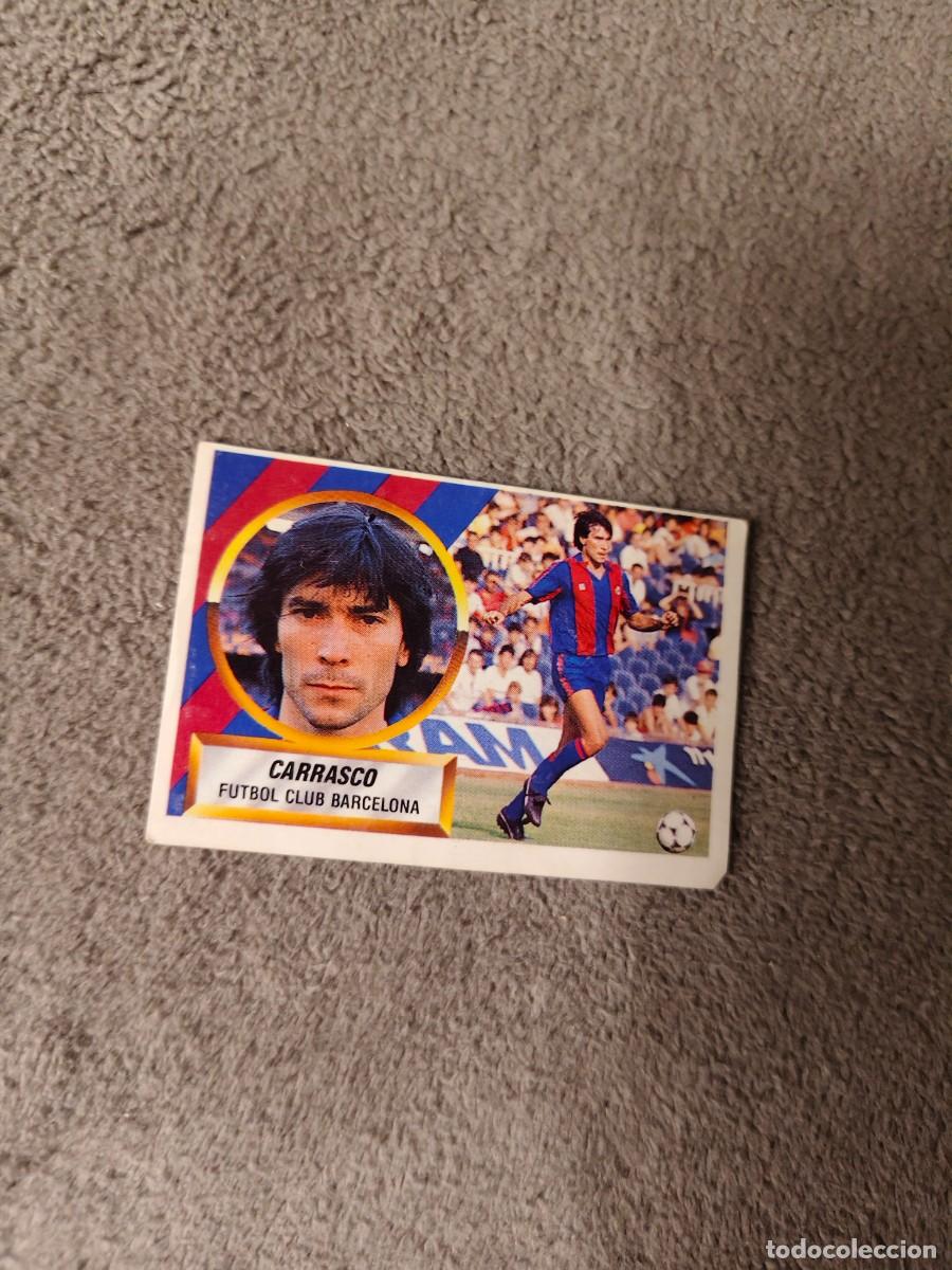 Cromos de f&uacute;tbol: EDICIONES ESTE 88 89 16 A CARRASCO F.C. BARCELONA 1988 1989 LIGA NUNCA PEGADO AAR