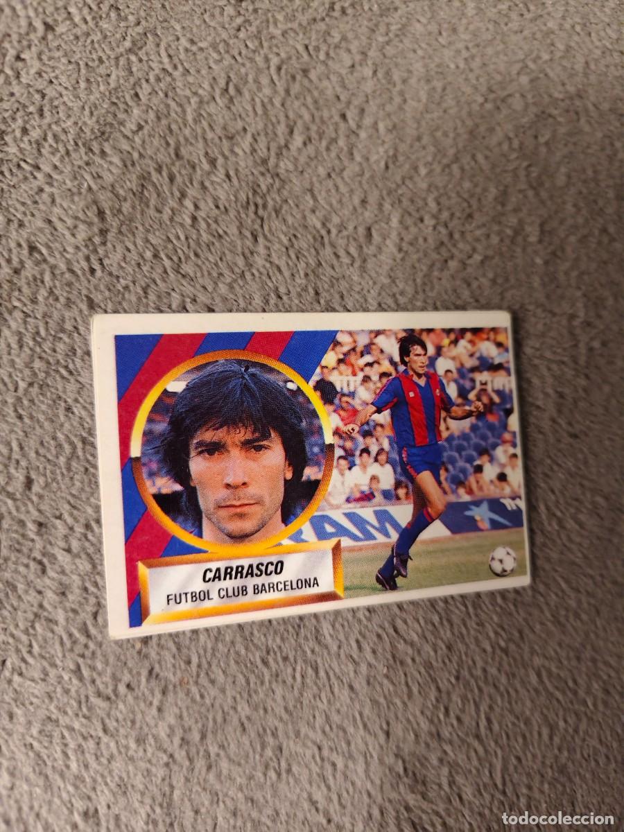 Cromos de f&uacute;tbol: EDICIONES ESTE 88 89 16 A CARRASCO F.C. BARCELONA 1988 1989 LIGA NUNCA PEGADO AAR