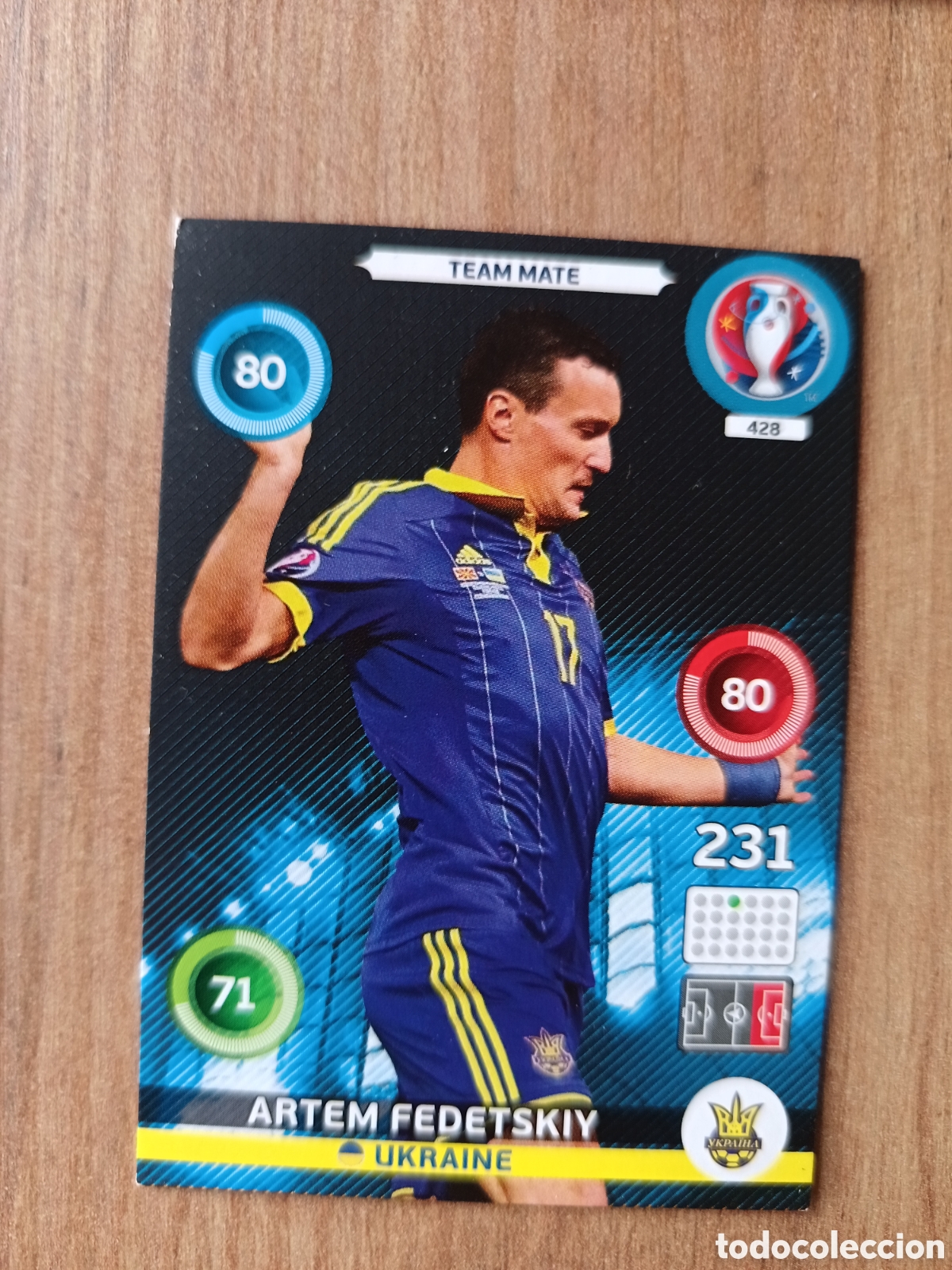 Cromos de f&uacute;tbol: 428 Artem Panini Adrenalyn XL UEFA Euro 2016 Eurocopa 16