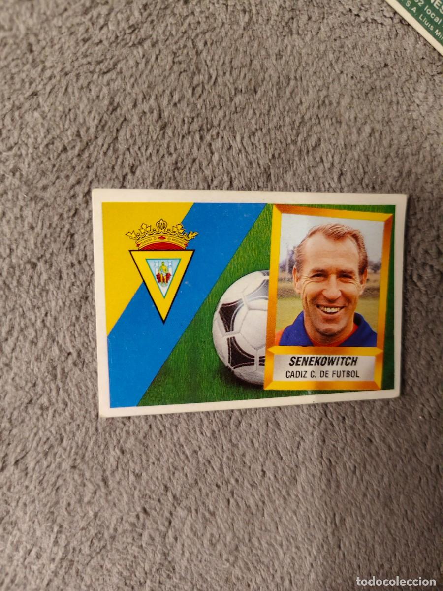 Cromos de f&uacute;tbol: EDICIONES ESTE 88 89 ENTRENADOR SENEKOWITCH C&Aacute;DIZ C.F. 1988 1989 LIGA NUNCA PEGADO AAR