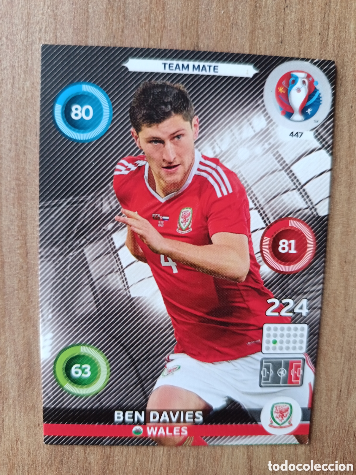 Cromos de f&uacute;tbol: 447 Ben Panini Adrenalyn XL UEFA Euro 2016 Eurocopa 16