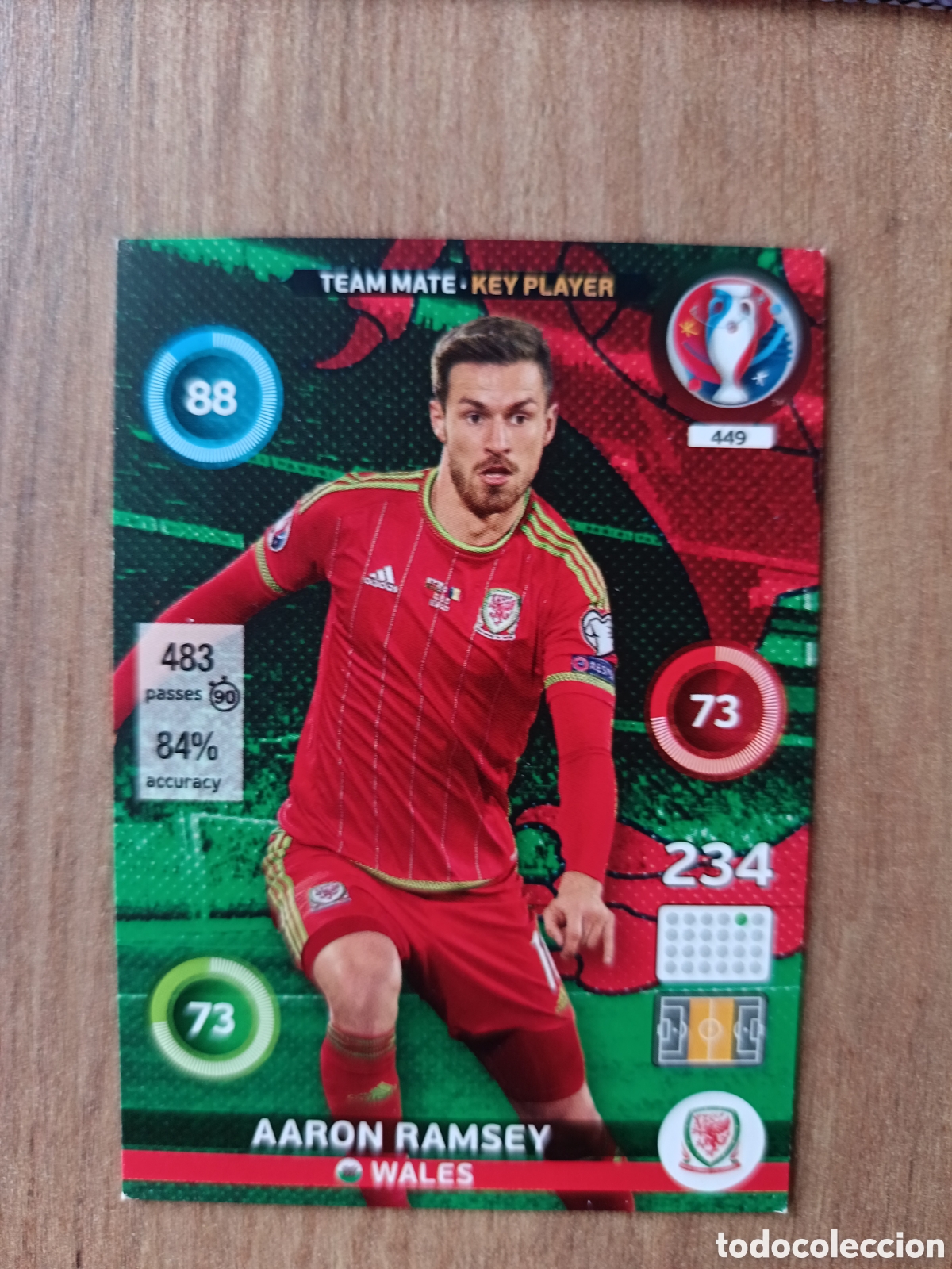 Fu&szlig;ball-Sticker: 449 Aaron Panini Adrenalyn XL UEFA Euro 2016 Eurocopa 16