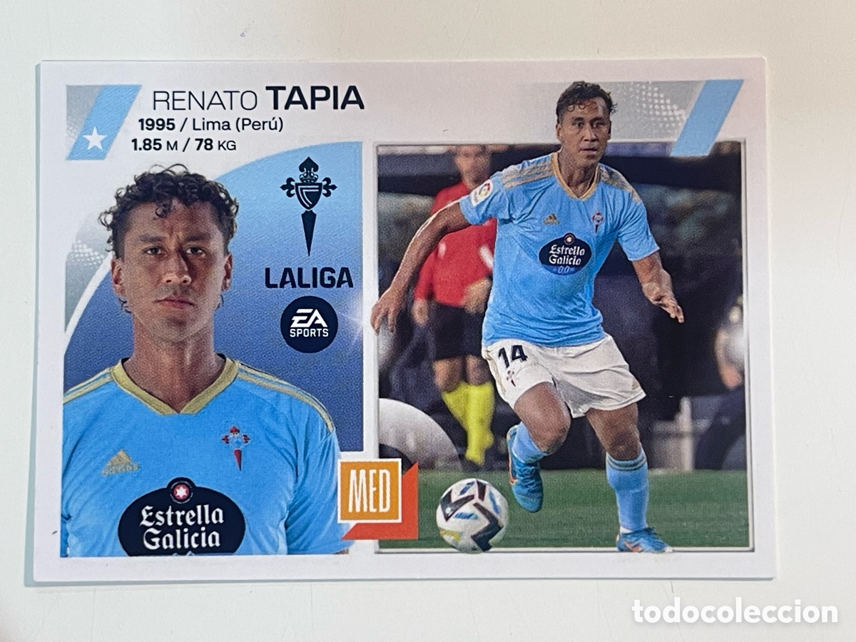 Fu&szlig;ball-Sticker: Cromo &rdquo;RENATO TAPIA&rdquo; RC CELTA colecci&oacute;n album de cromos LIGA 2023-24 Coleccciones Este Panini