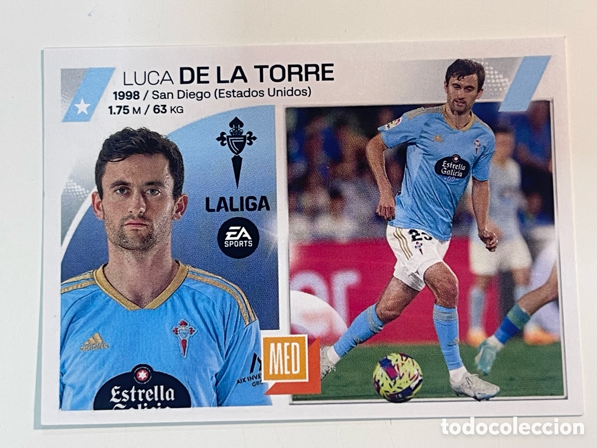 Fu&szlig;ball-Sticker: Cromo &rdquo;LUCA DE LA TORRE&rdquo; RC CELTA colecci&oacute;n album de cromos LIGA 2023-24 Coleccciones Este Panini