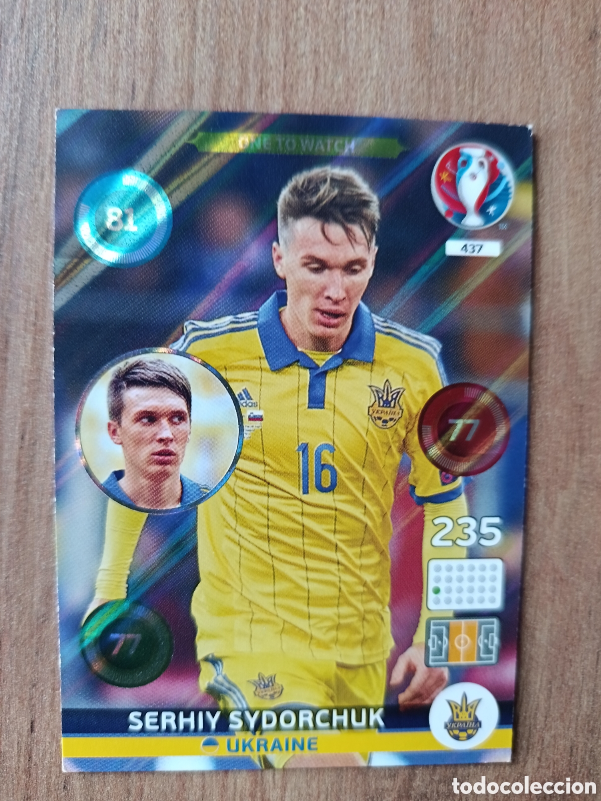 Cartes &agrave; collectionner de Football: 437 Serhiy Panini Adrenalyn XL UEFA Euro 2016 Eurocopa 16