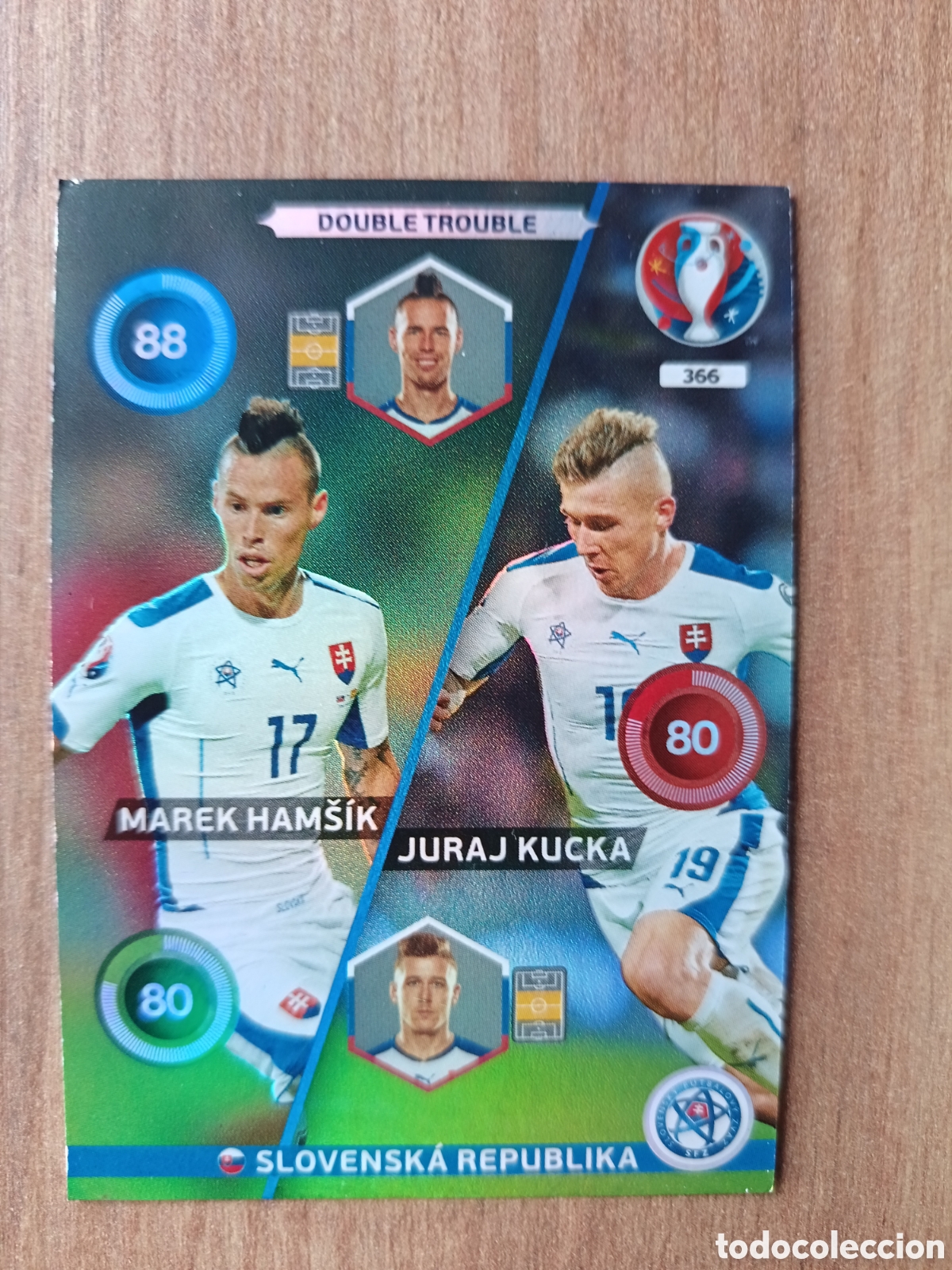 Cartes &agrave; collectionner de Football: 366 Msrek) Juraj Panini Adrenalyn XL UEFA Euro 2016 Eurocopa 16