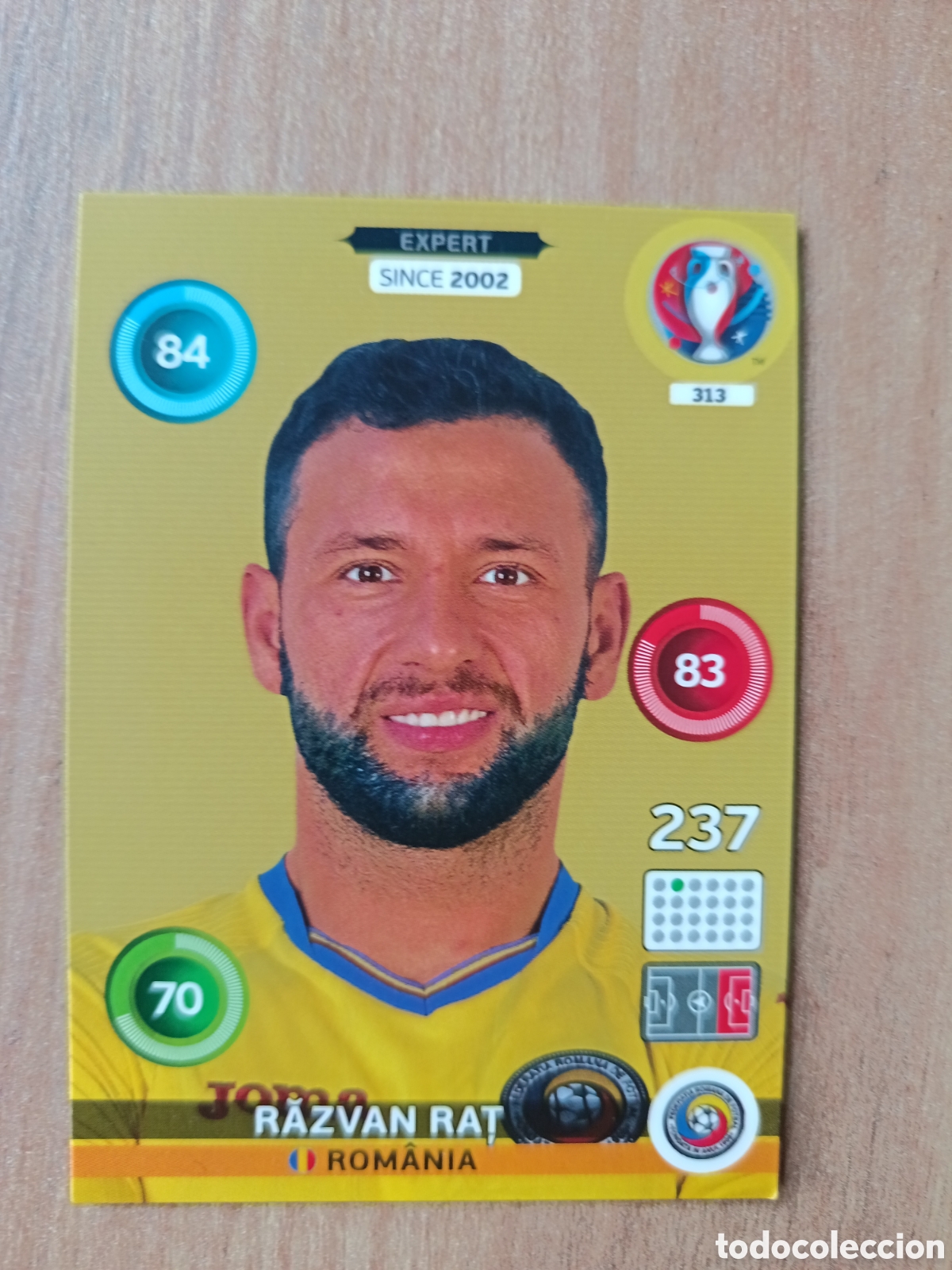 Cartes &agrave; collectionner de Football: 313 Razvan Panini Adrenalyn XL UEFA Euro 2016 Eurocopa 16