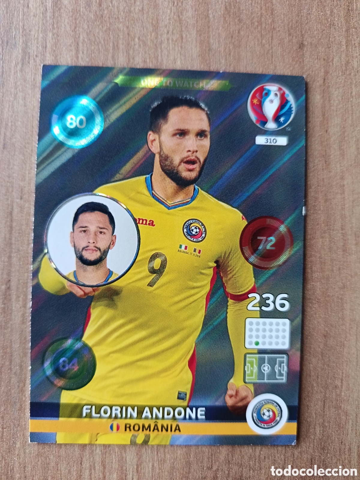 Cartes &agrave; collectionner de Football: 310 Florin Panini Adrenalyn XL UEFA Euro 2016 Eurocopa 16