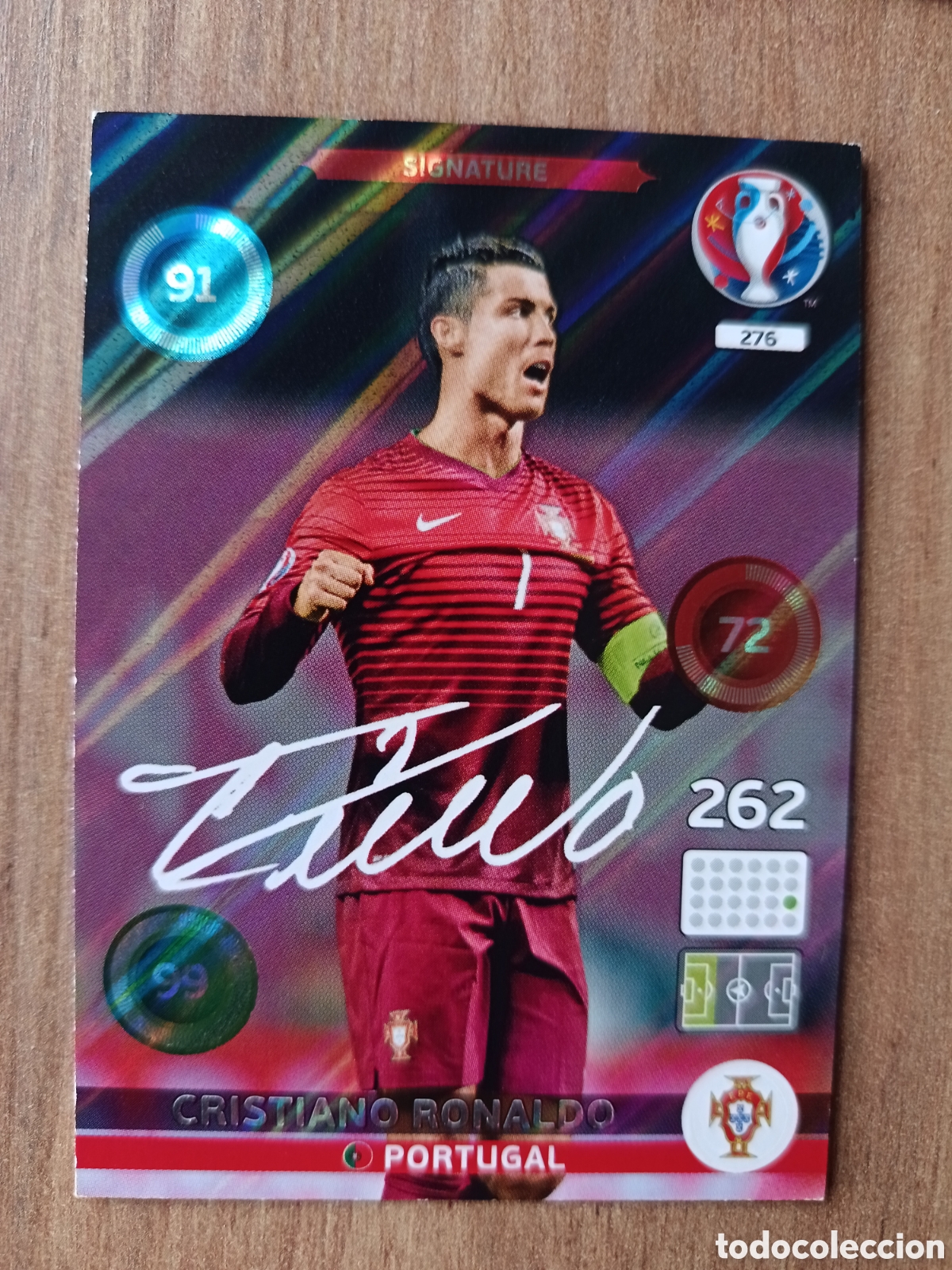 Cromos de f&uacute;tbol: Cristiano Ronaldo Panini Adrenalyn XL UEFA Euro 2016 Eurocopa 16