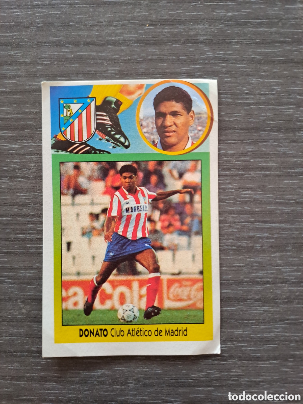 Cromos de f&uacute;tbol: DONATO ATL&Eacute;TICO MADRID 93-94 &mdash; BAJA &mdash; SIN PEGAR
