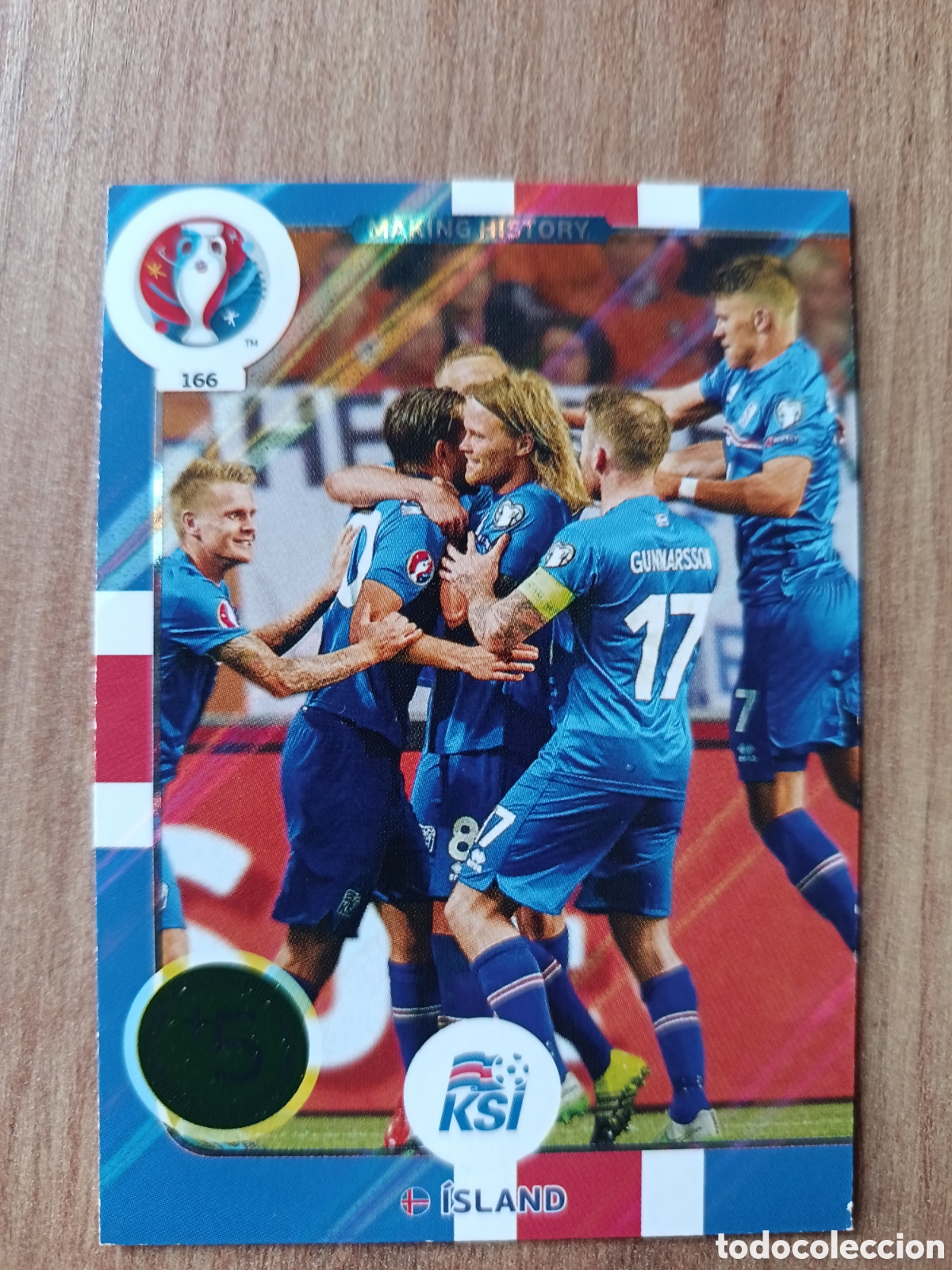 Cromos de f&uacute;tbol: 166 Island Panini Adrenalyn XL UEFA Euro 2016 Eurocopa 16