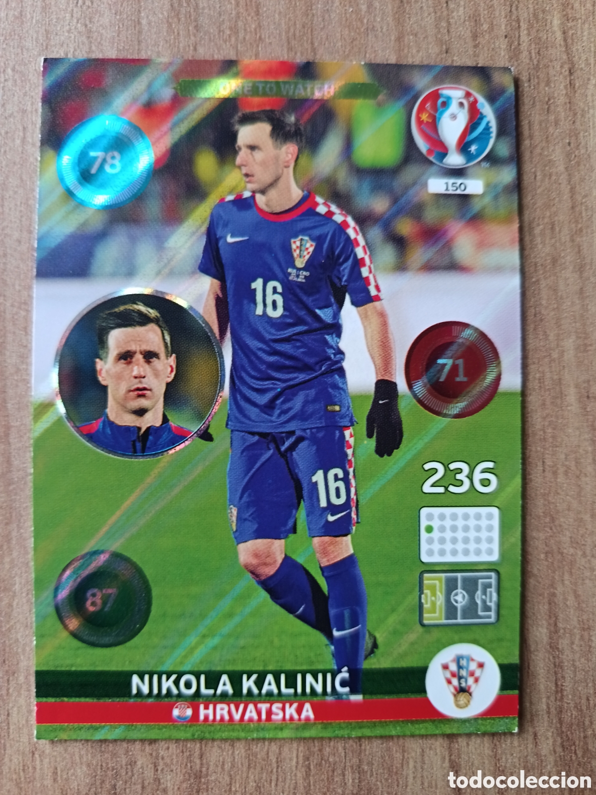 Cromos de f&uacute;tbol: 150 Nikola Panini Adrenalyn XL UEFA Euro 2016 Eurocopa 16