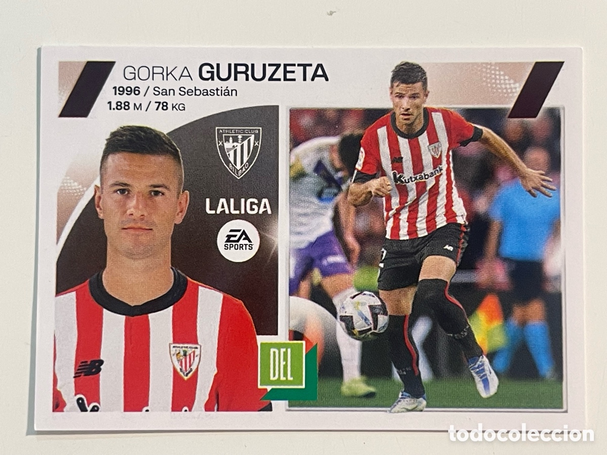 Cromos de f&uacute;tbol: Cromo &rdquo;GURUZETA&rdquo; ATHLETIC CLUB colecci&oacute;n album de cromos LIGA 2023-24 Coleccciones Este Panini