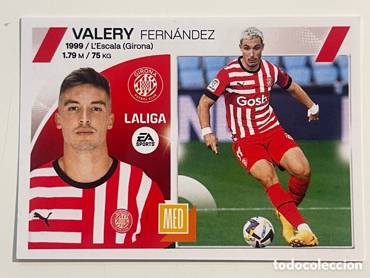 Cromos de f&uacute;tbol: Cromo &rdquo;VALERY&rdquo; GIRONA FC colecci&oacute;n album de cromos LIGA 2023-24 Coleccciones Este Panini