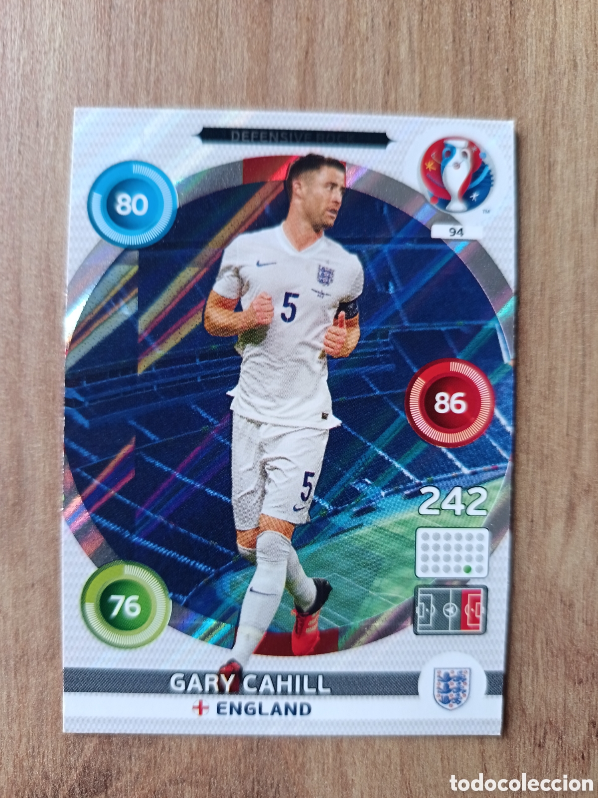 Cromos de f&uacute;tbol: 94 Gary Panini Adrenalyn XL UEFA Euro 2016 Eurocopa 16